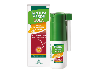 Tantum verde gola 0,25% spray gusto camomilla e miele 15 ml