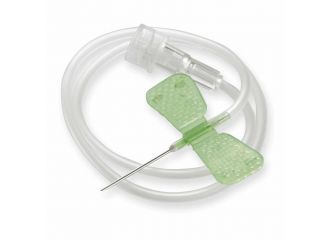 Ago microperfusore sterile monouso per accesso periferico venoso in blister singolo peel pack cono rigido luer lock mirage gauge21 0,80mm lunghezza 20mm colore verde 1 pezzo