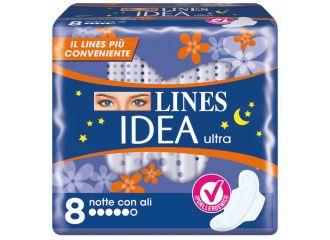 Lines idea ultra notte ali 8 pezzi