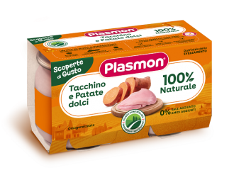 Plasmon omogeneizzati tacchino patate dolci 2 pezzi da 120 g