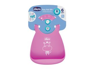 Chicco bavaglia silicone rosa