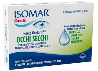 Isomar occhi secchi plus gocce oculari acido ialuronico 0,20% 15 flaconcini