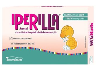 Aerosol iperilla 10 fiale monodose da 3 ml a base di estratti vegetali e acido ialuronico 0,1%